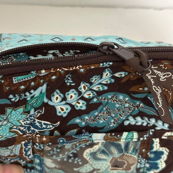 Vera Bradley Retired  Java Blue Crossbody Bag  Multiple Compartments - Picture 9 of 14